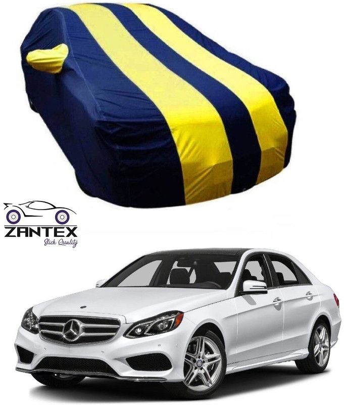 ZANTEX Car Cover For Mercedes Benz E220 (With Mirror Pockets)  (Blue, Yellow)