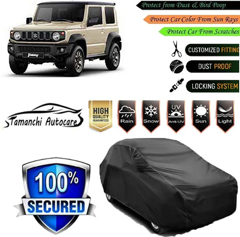 Tamanchi Autocare Car Cover For Maruti Suzuki Jimny  (Black)
