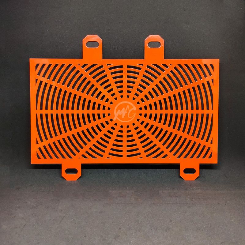 Motoaggrandize Radiator Guards KTM Duke | RC 125 | 200 | 250 | 390 (Version 2 - Orange) Bike Radiator Guard  (KTM)