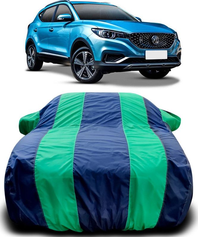 MoTRoX Car Cover For MG ZS EV (With Mirror Pockets)  (Blue, Green)