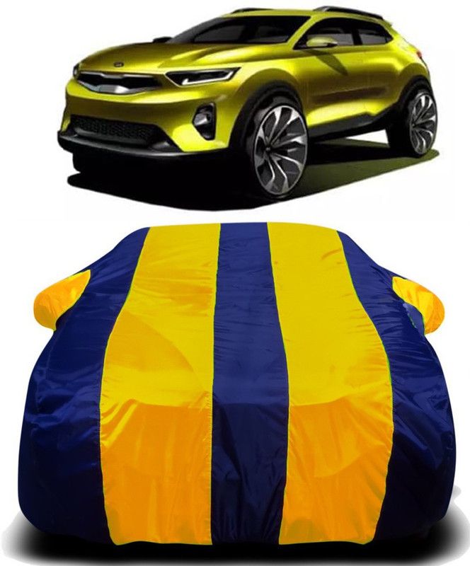 Ascension Car Cover For Kia QYI (With Mirror Pockets)  (Yellow, Blue)