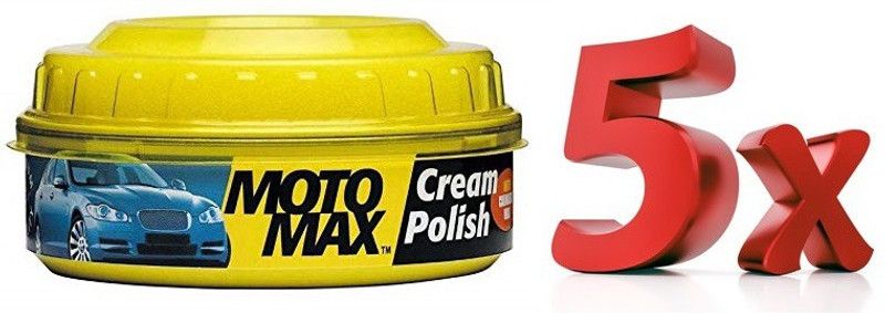Pidilite Paste Car Polish for Bumper, Chrome Accent, Dashboard, Leather, Metal Parts  (1150 g, Pack of 5)