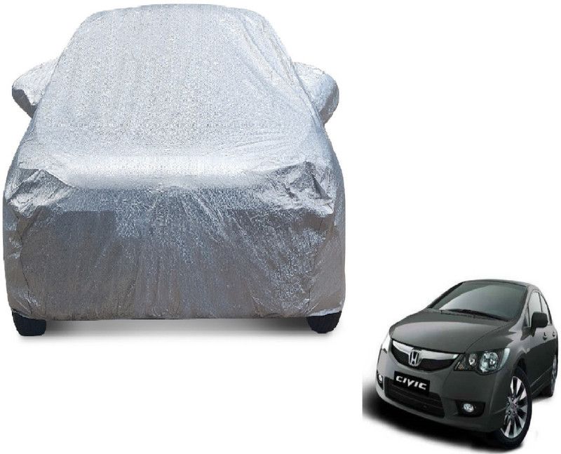 MOCKHE Car Cover For Honda Civic (With Mirror Pockets)  (Silver)