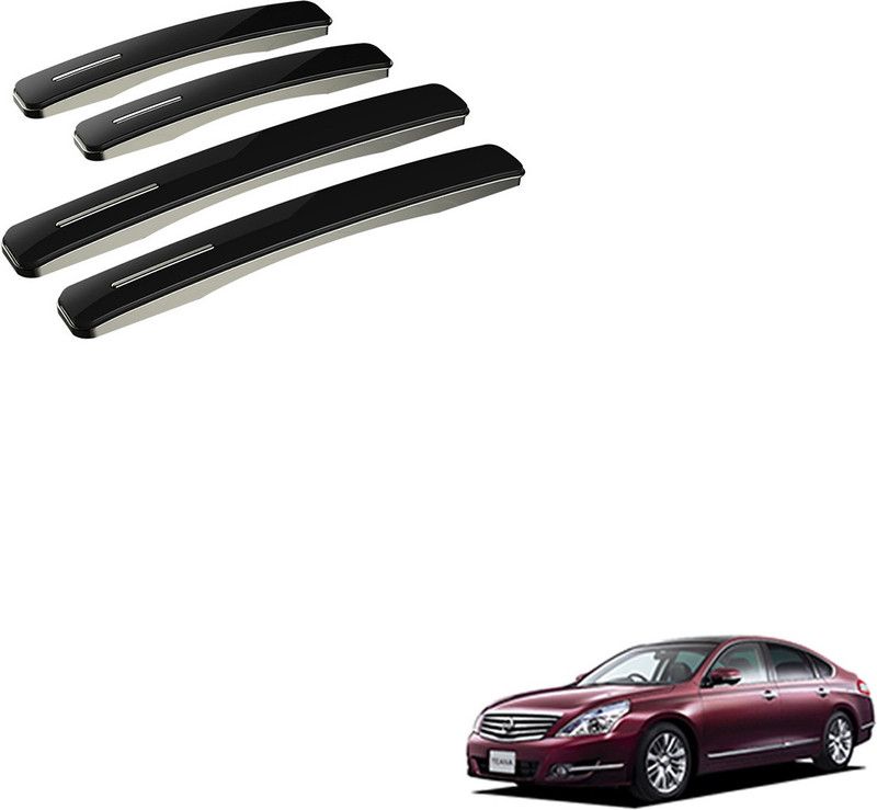 SEMAPHORE Stainless Steel, Plastic Car Door Guard  (Black, Pack of 4, Nissan, Teana)