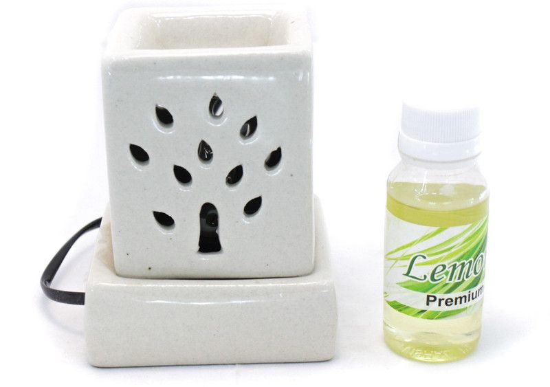 Bright Shop Square Shape Electric Diffuser with 60 ml oil Diffuser, Diffuser Set  (2 x 5 ml)
