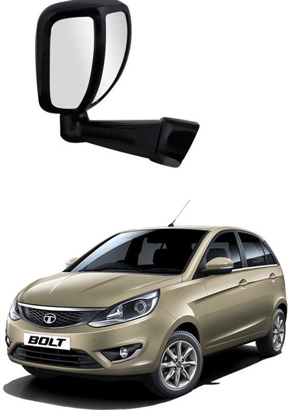 PRTEK Manual Remote Rear View Mirror For Tata Bolt  (Center)