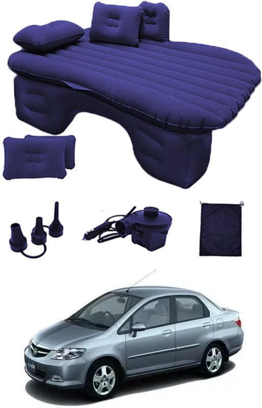 MATIES Car Air Inflatable Car Bed Mattress Airbed Overnighter Blue50 for Tourism Outdoor Camping Swimming Pool for City ZX Honda 2004 Car Inflatable Bed