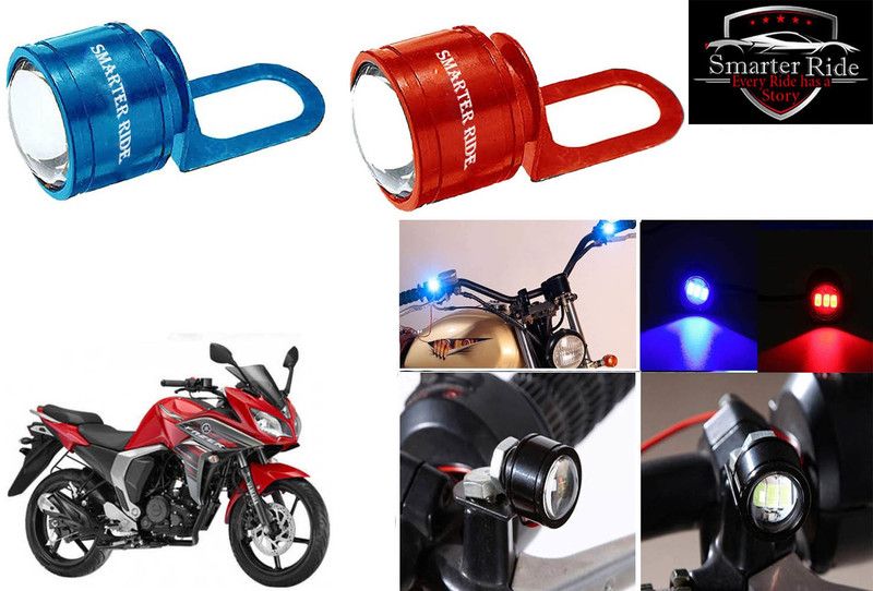 SMARTER RIDE Led Strobe Warning Brake Light for Yamaha Fazer 25 License Plate Light Motorbike LED for Yamaha (12 V, 4 W)  (Fazer, Pack of 2)