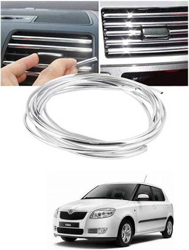 FKOK Car-Decorative Chrome Car beeding For Fabia Car Beading Roll For Bumper, Door, Window  (5 m)