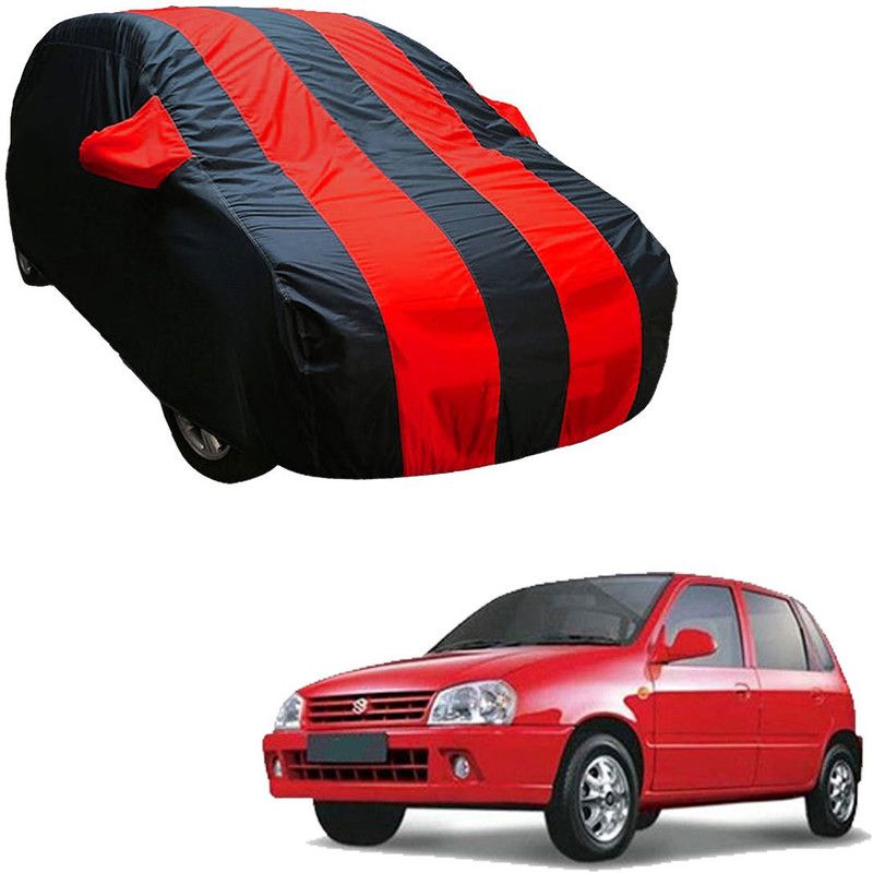 SS Zeeber Car Cover For Maruti Zen MPFI (With Mirror Pockets)  (Blue, Red)