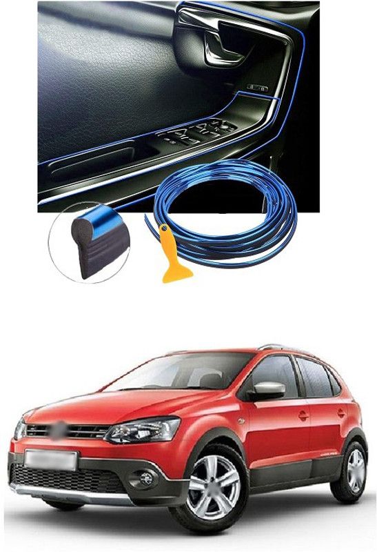 PECUNIA Car Interior Trim Strips-16.4ft/5M Universal Car Gap Fillers Automobile Moulding Line Decorative Accessories DIY Flexible Strip Garnish Accessory with Installing Tool (blue)e253 Car Beading Roll For Bumper, Trunk  (5 m)