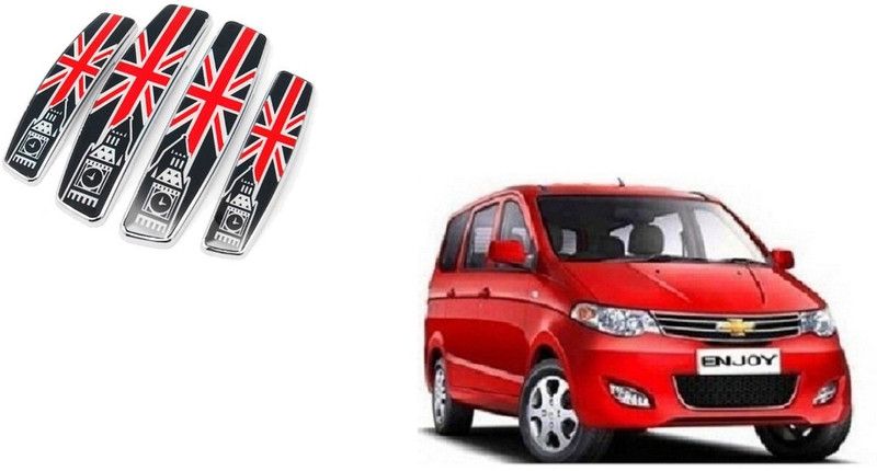 Auto Oprema Silicone Car Door Guard  (Red, Black, Pack of 4, Chevrolet, Enjoy)