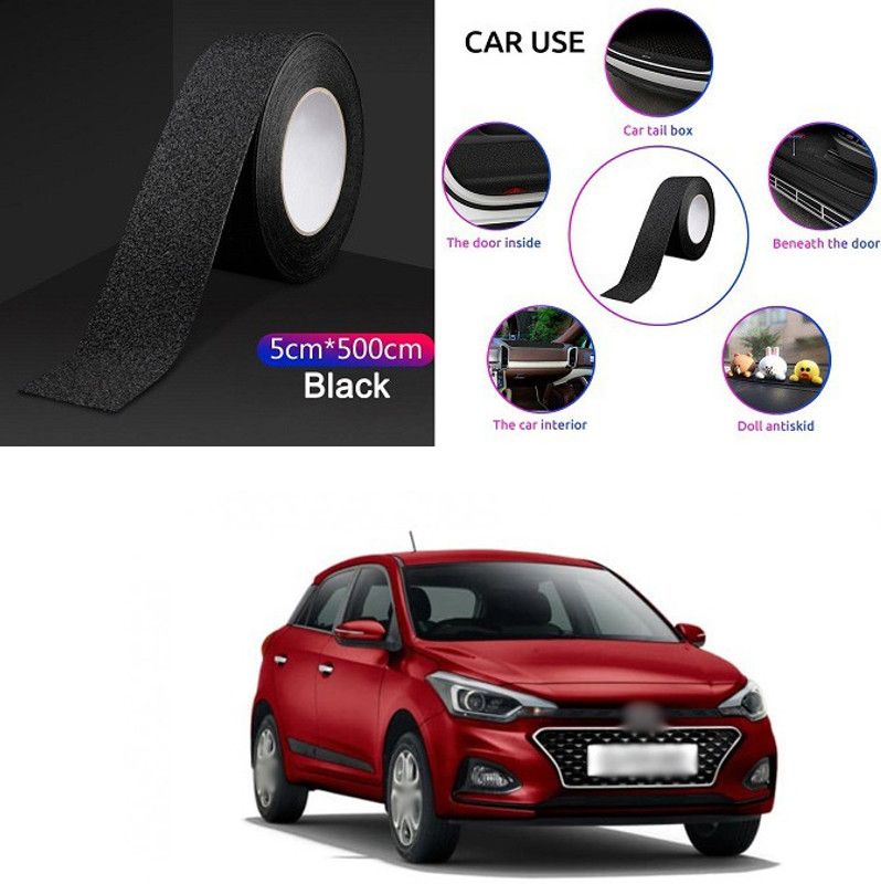 PECUNIA Rubber Car Bumper Guard  (Black, Pack of 1, Hyundai, Elite i20)