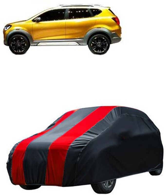 Kuchipudi Car Cover For Datsun Universal For Car (Without Mirror Pockets)  (Maroon, Black, For 2005, 2006, 2007, 2008, 2009, 2010, 2011, 2012, 2013, 2014, 2015, 2016, 2017, 2018, 2019, NA Models)