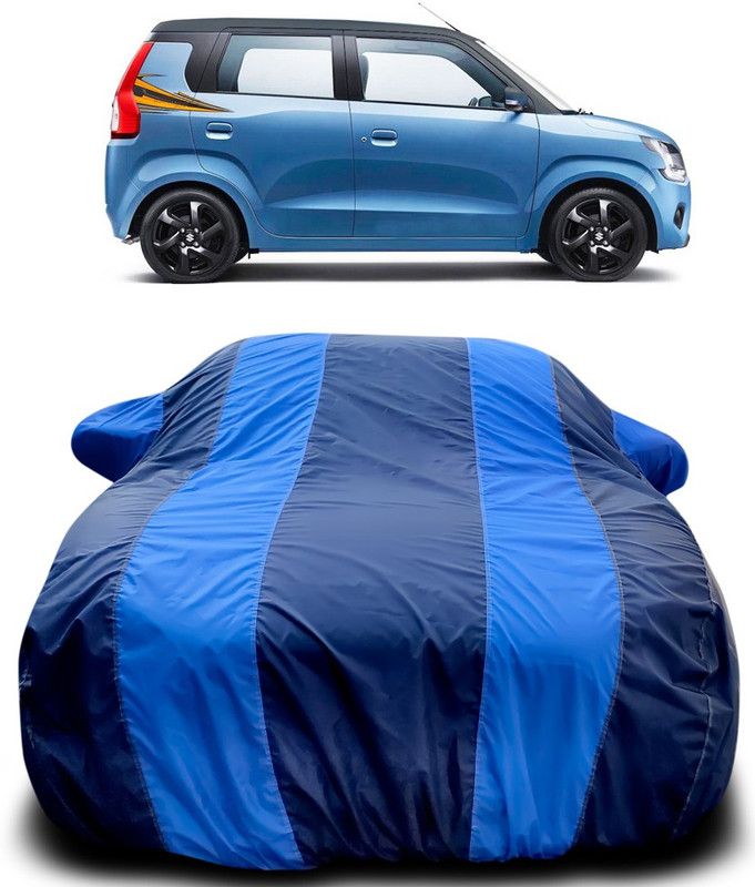 Dvis Car Cover For Maruti Suzuki Wagon R MPV (With Mirror Pockets)  (Blue, Blue)