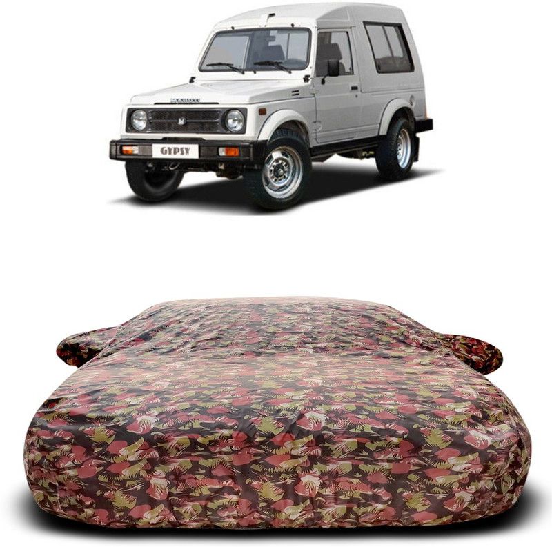 Ascension Car Cover For Maruti Suzuki Gypsy King (With Mirror Pockets)  (Multicolor)
