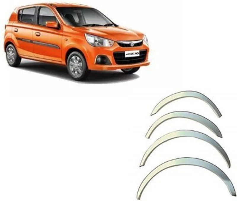 autoxin Stainless Steel Wheel Arch Chrome Fender Lining Trim Moulding 4 Glossy Maruti Alto K10 Side Garnish