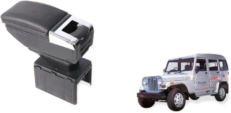 Auto Oprema Centre Car Armrest Black Color Aar-190 Car Armrest  (Mahindra, Marshal)