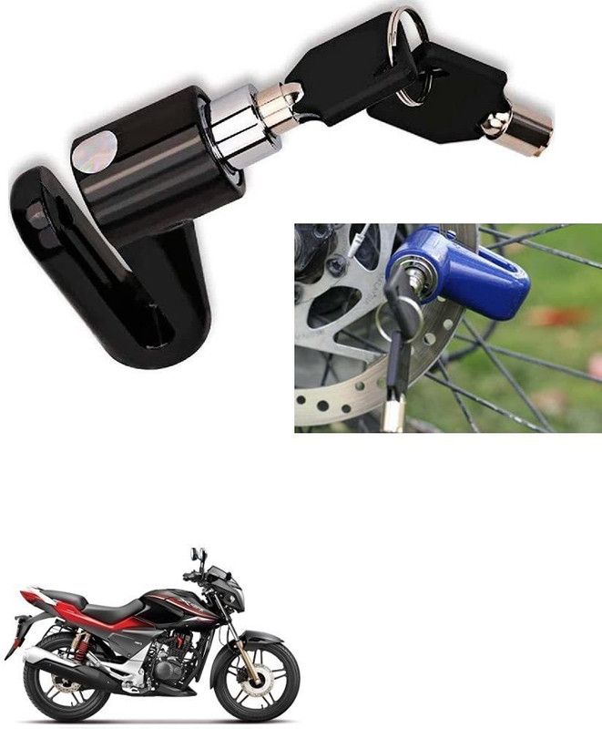AS TRADERS Motorcycle Disc Brake Lock/Disk Lock Security for Hero Xtreme Sports Motorcycle Disc Brake Lock/Disk Lock Security for Hero Xtreme Sports Disc Lock  (Blue, Black, Red)