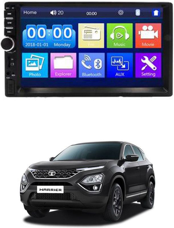AYW 7 INCH Double Din Car Screen Stereo Media Player Audio Video Touch Screen Stereo Full HD with MP3/MP4/MP5/USB/FM Player/WiFi/Bluetooth & Mirror Link For New Harrier Car Stereo  (Double Din)