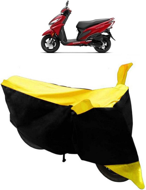 SHIVRAT Two Wheeler Cover for Honda  (Grazia, Yellow, Black)