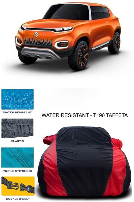 Ascension Car Cover For Maruti Suzuki Future-S (With Mirror Pockets)  (Red, Black)