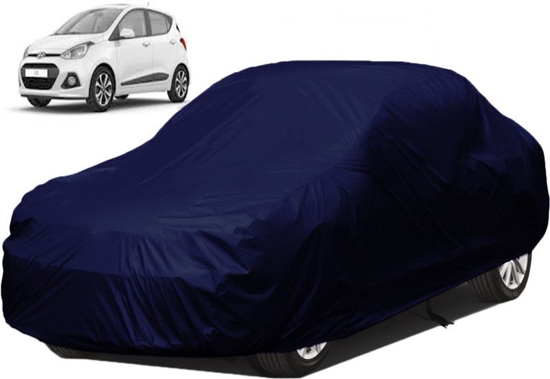 Kuchipudi Car Cover For Hyundai i10 (Without Mirror Pockets)  (Blue)