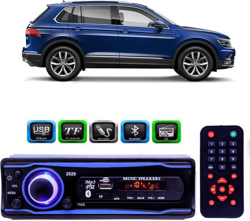 Genipap STEREO-999 BLUETOOTH/USB/SD/AUX/FM/MP3 (BLUE & Black)-616 Car Stereo  (Single Din)