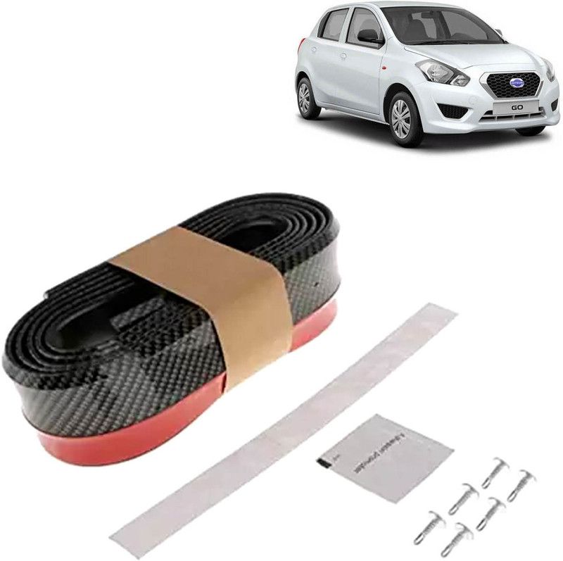 Rhtdm Car Bumper Side Skirt Universal Rubber Front Tackle Collision Avoidance Modification Small Enclosed Carbon Fiber Tape,2.5m For Go Car Spoiler