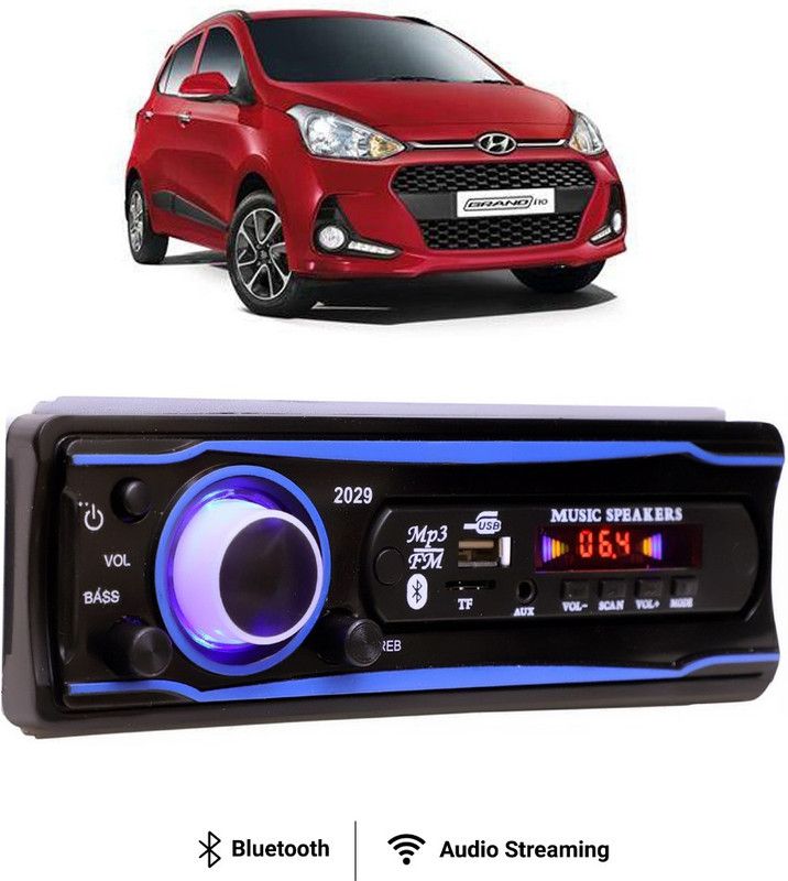 Purpleheart Blue Stereo-999 BLUETOOTH/USB/SD/AUX/FM/MP3 (BLUE & Black)P-183 Car Stereo  (Single Din)