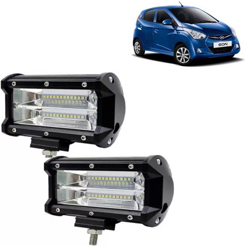aksmit 24 LED Fog Light Set Of 2 For Eon_FL127 Fog Lamp Car, Motorbike, Truck, Van LED for Hyundai (12 V, 72 W)  (Eon, Pack of 2)