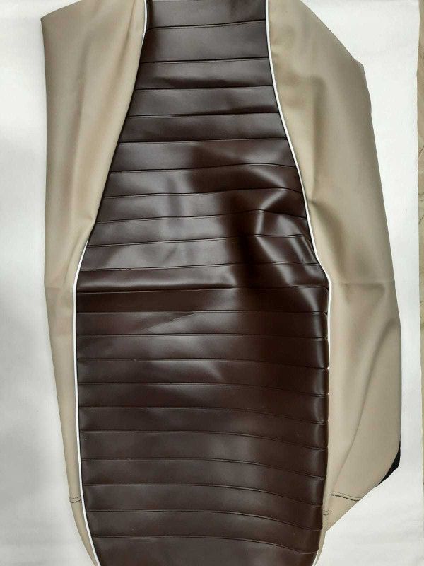 KAY ESS TVS JUPITER SCOOTY FANCY SEAT COVER IN DUAL TONE COLOR BROWN & BEIGE & ALSO SUITABLE FOR ALL SCOOTY Single Bike Seat Cover For TVS Jupiter