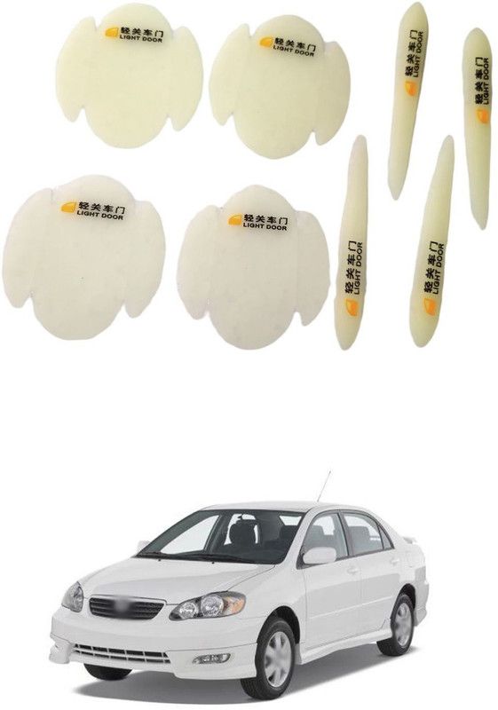 PROEDITION Plastic Car Door Guard  (White, Pack of 8, Toyota, Corolla)