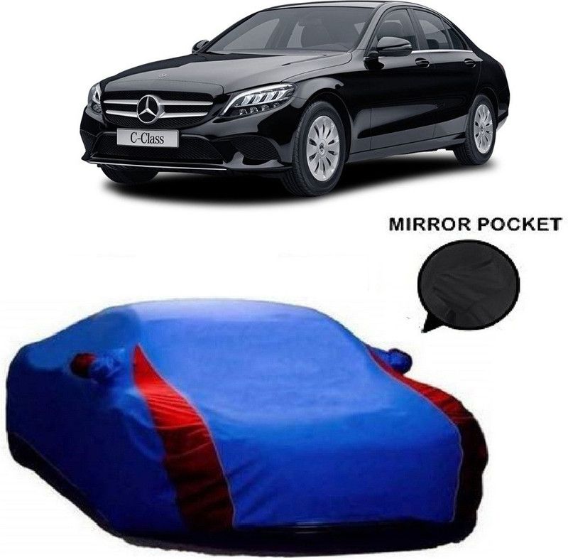 Ascension Car Cover For Mercedes Benz C180 (With Mirror Pockets)  (Blue)