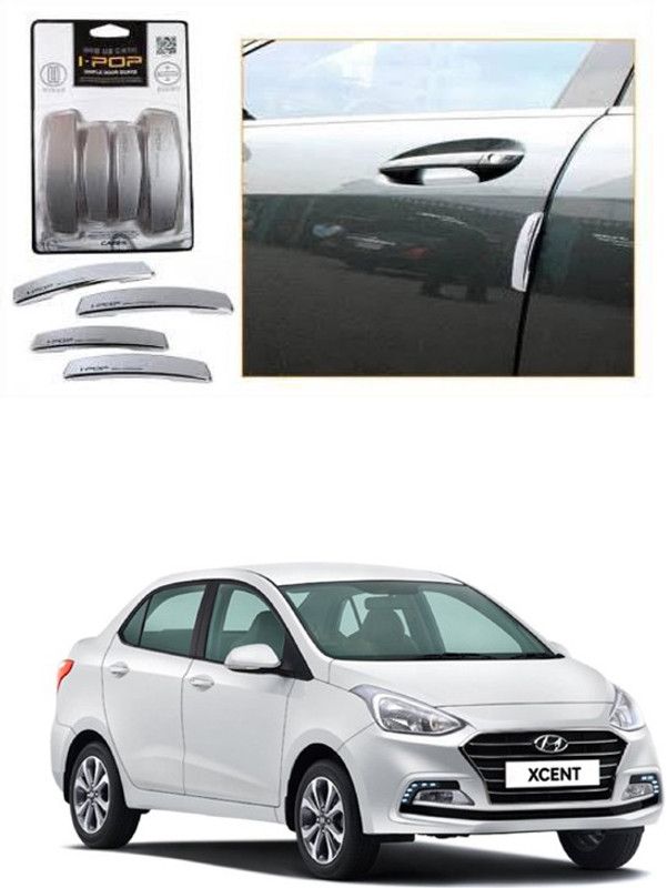 Etradezone Plastic Car Door Guard  (Silver, Pack of 4, Hyundai, Xcent)