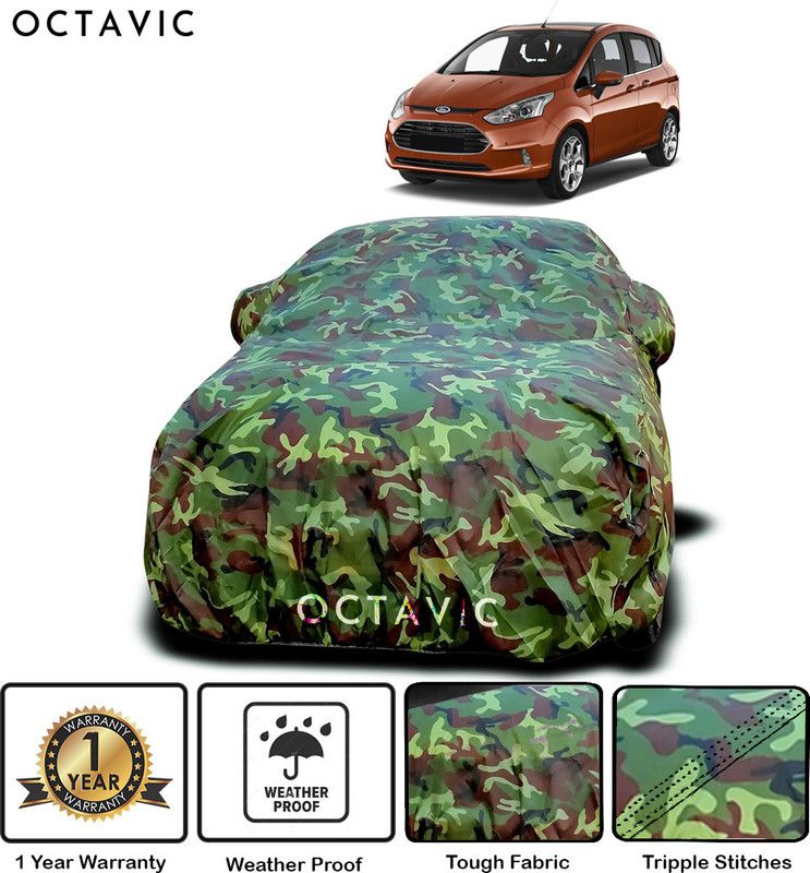 octavic Car Cover For Ford B Max (With Mirror Pockets)  (Green)