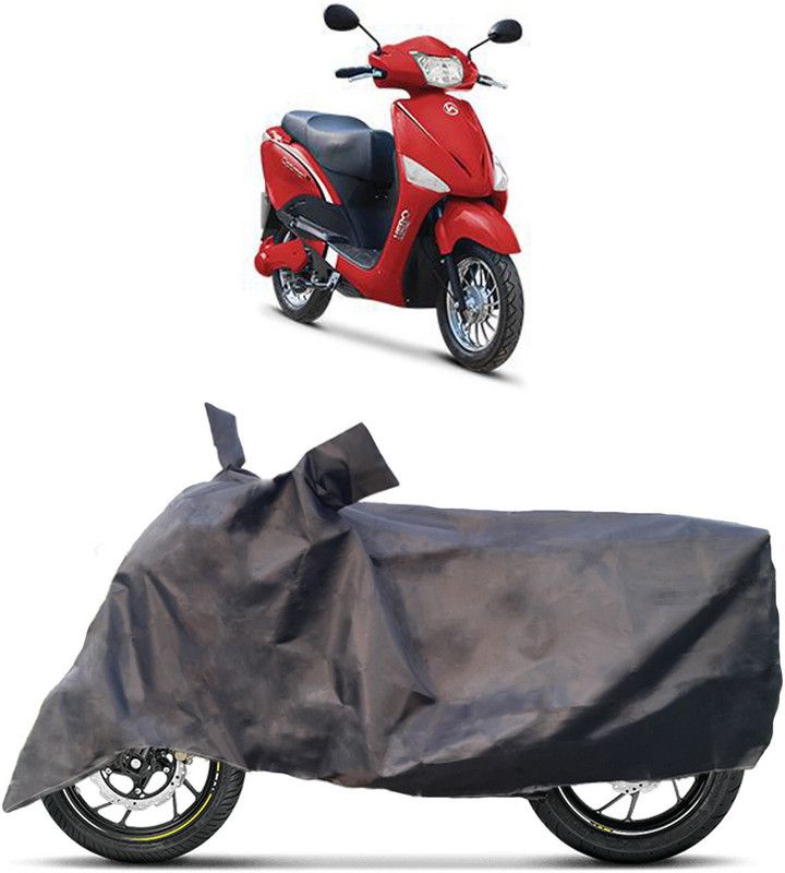 Decorzy Two Wheeler Cover for Hero  (Electric Optima, Black)