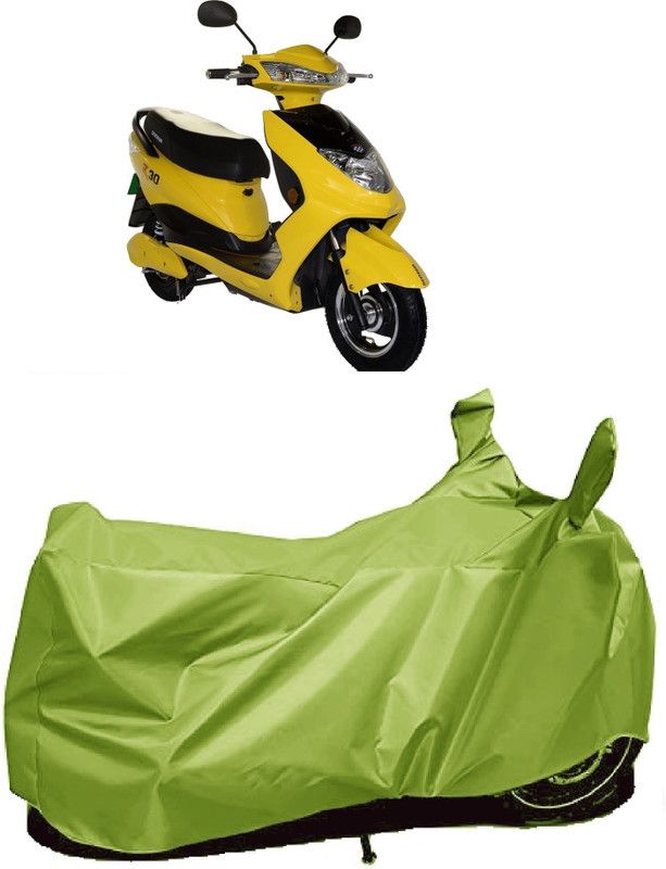 AutoFave Two Wheeler Cover for Okinawa  (R30 electric scooter, Green)