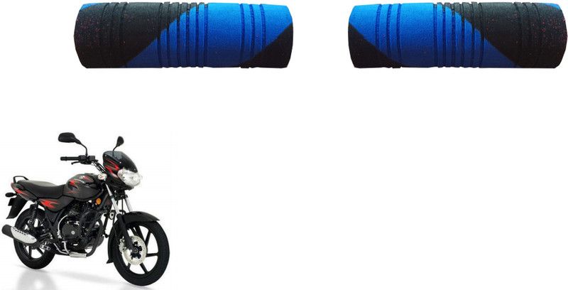 VHPQ BajDiscoOTFIDBlueBlackFoamGripCover Handle Bar Grip For Bajaj Discover 125 DTS-i  (Pack of 2)