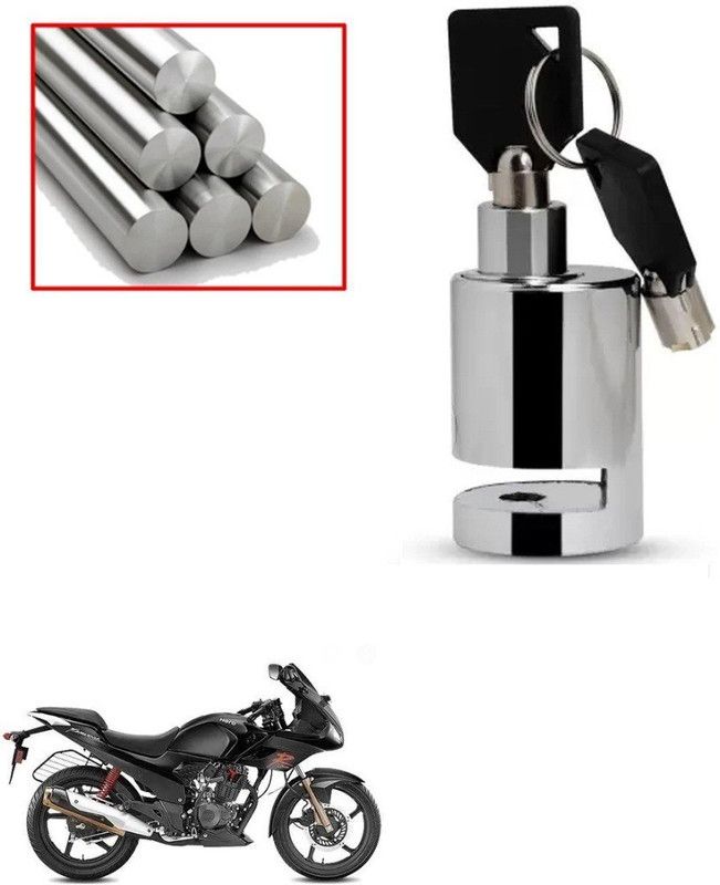 SRPHERE Bike Safety Anti-Theft Safety Waterproof For Hero Karizma Disc Lock  (Silver)