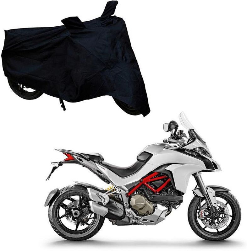Purpleheart Two Wheeler Cover for Ducati  (Multistrada, Black)