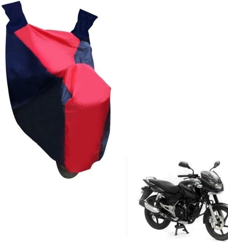 SPEEDZZ Two Wheeler Cover for Bajaj  (Pulsar 150 DTS-i, Black, Red)