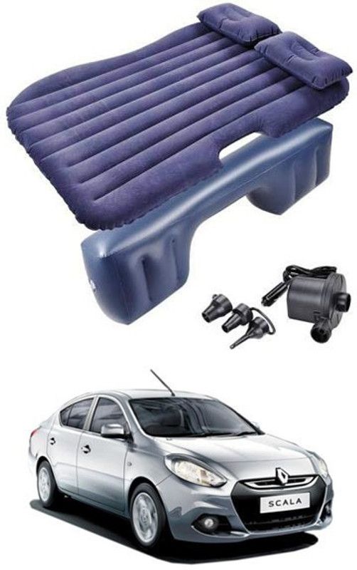 RKPSP Blue Inflatable Car Bed/Two Pillows/Air Pump/Repair Kit For Scala Car Inflatable Bed Car Inflatable Bed  (Scala)