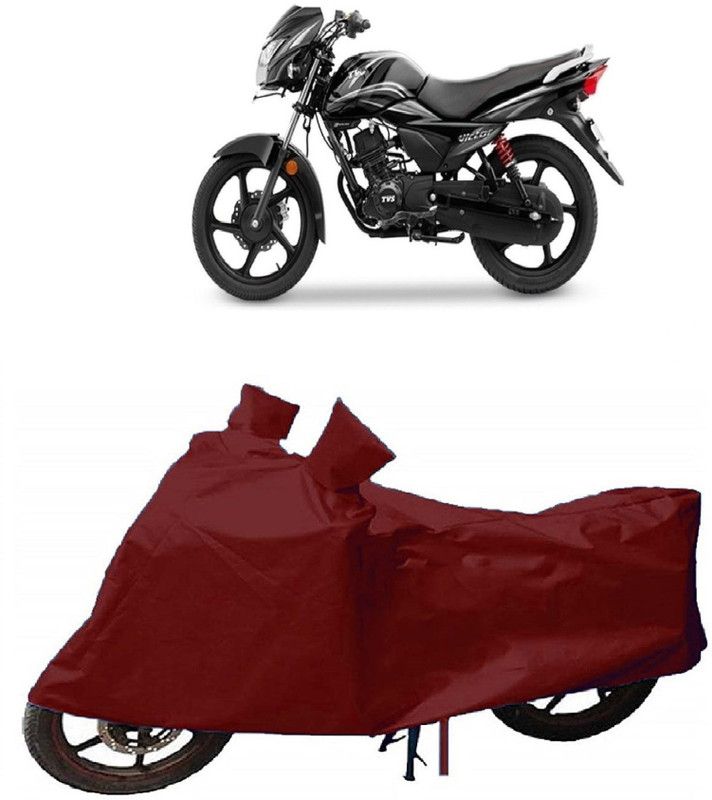 Gubbins Two Wheeler Cover for TVS  (Victor New, Maroon)