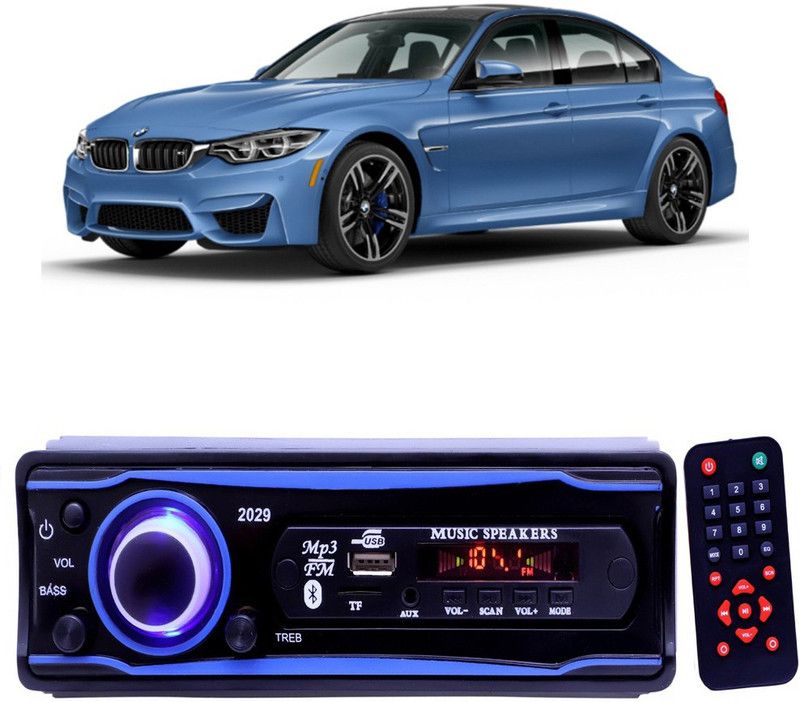 Purpleheart Blue 2029 USB/AUX/SD/BLUETOOTH/FM/MP3 BOOM MASTER STANDARD- P65 Car Stereo  (Single Din)