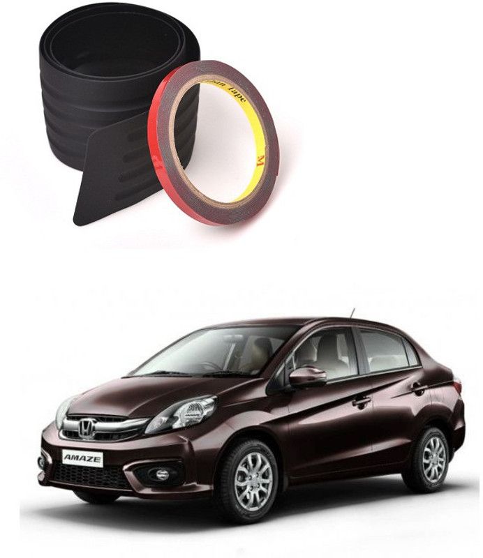 PRTEK Plastic Car Bumper Guard  (Black, Pack of 1 X MATT BLACK, Honda, Amaze)