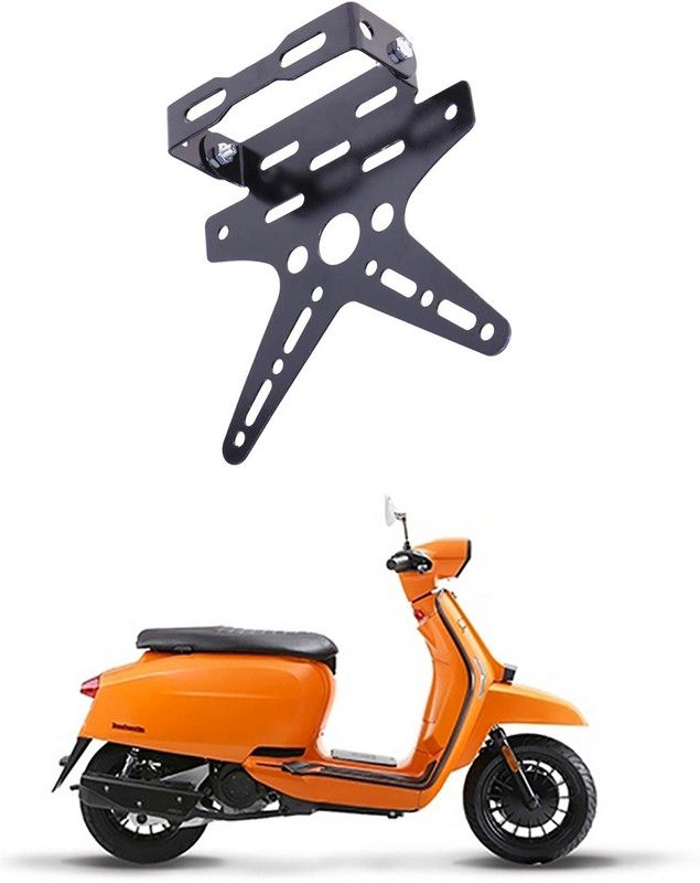 EverLand Bike License Number Plate Frame Holder Tail Tidy (Black) Bike Number Plate E-231 Bike Number Plate  (Aluminium 7 cm x 15 cm)