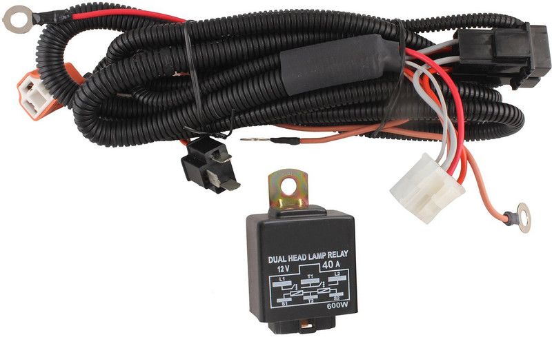 DELMOHUT Headlight Relay wiring Car Bulb Holder for all 4 wheelers Vehical HID Kit