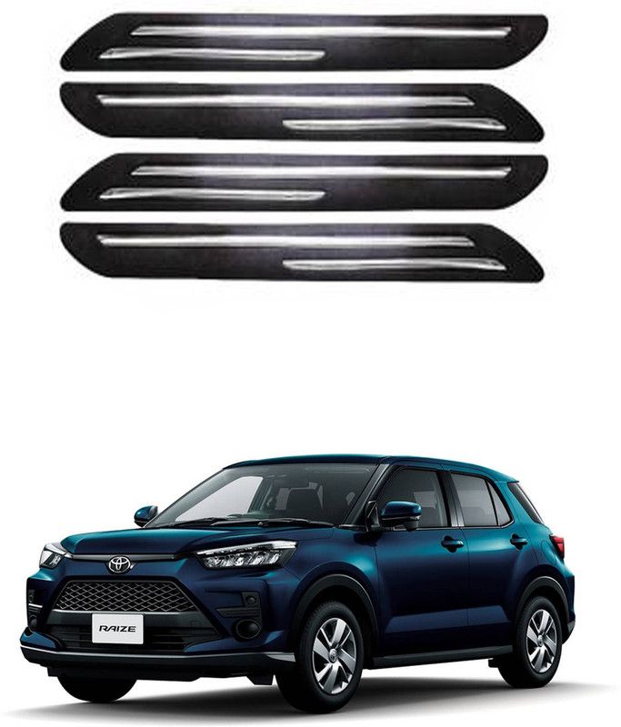 APICAL Silicone Car Bumper Guard  (Black, Pack of 4, Toyota, Universal For Car)