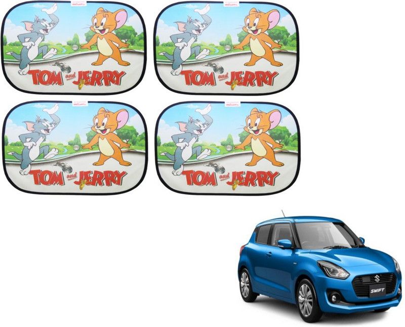 MOCKHE Side Window Sun Shade For Maruti Suzuki New Swift  (Multicolor)